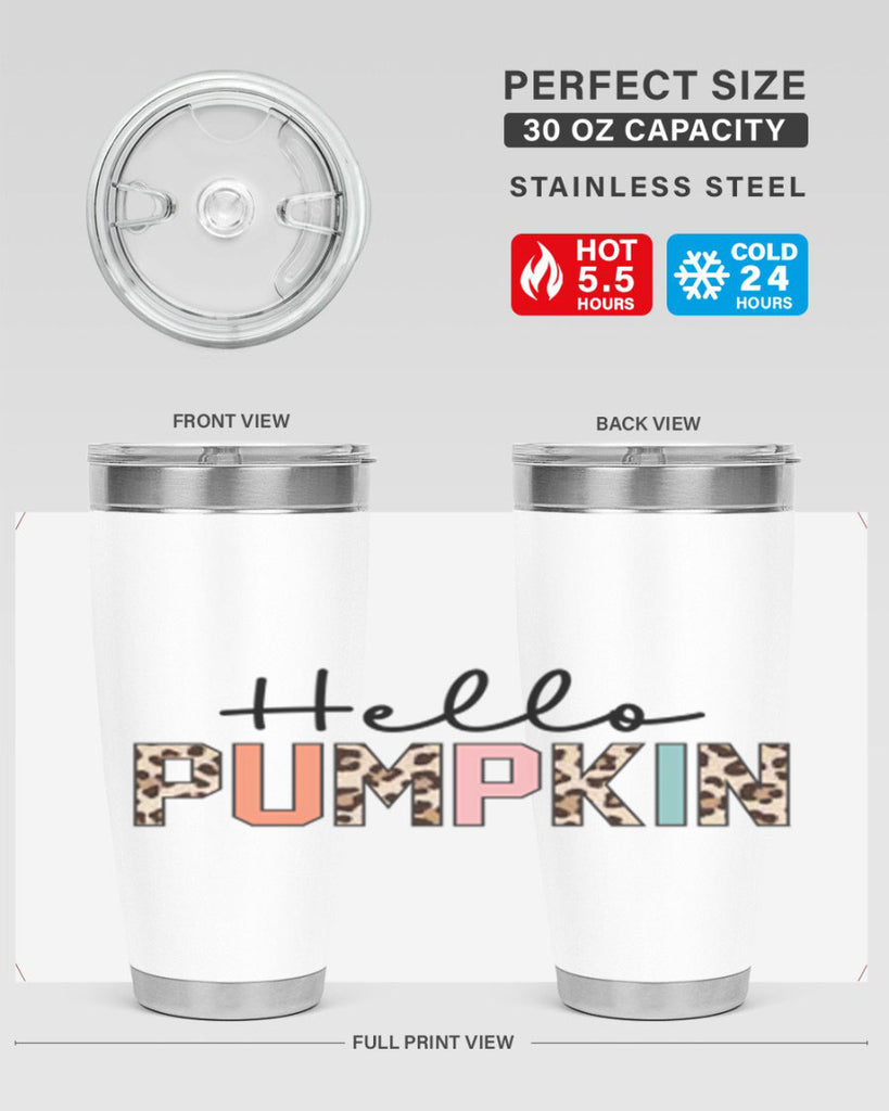 Hello pumpkin 289#- fall- Tumbler