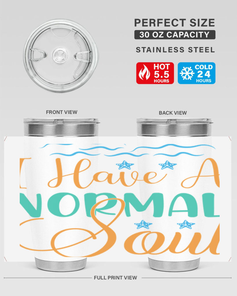 I Have a Normal Soul 229#- mermaid- Tumbler