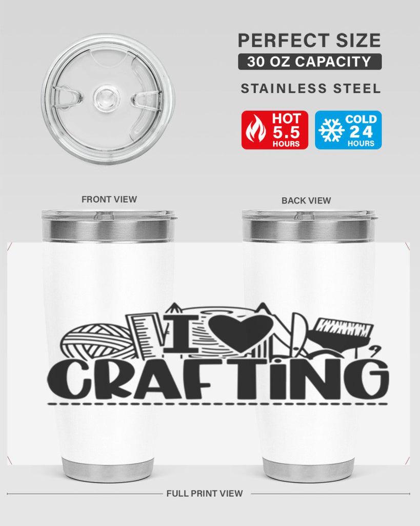 I Love Crafting 20#- crafting- Tumbler