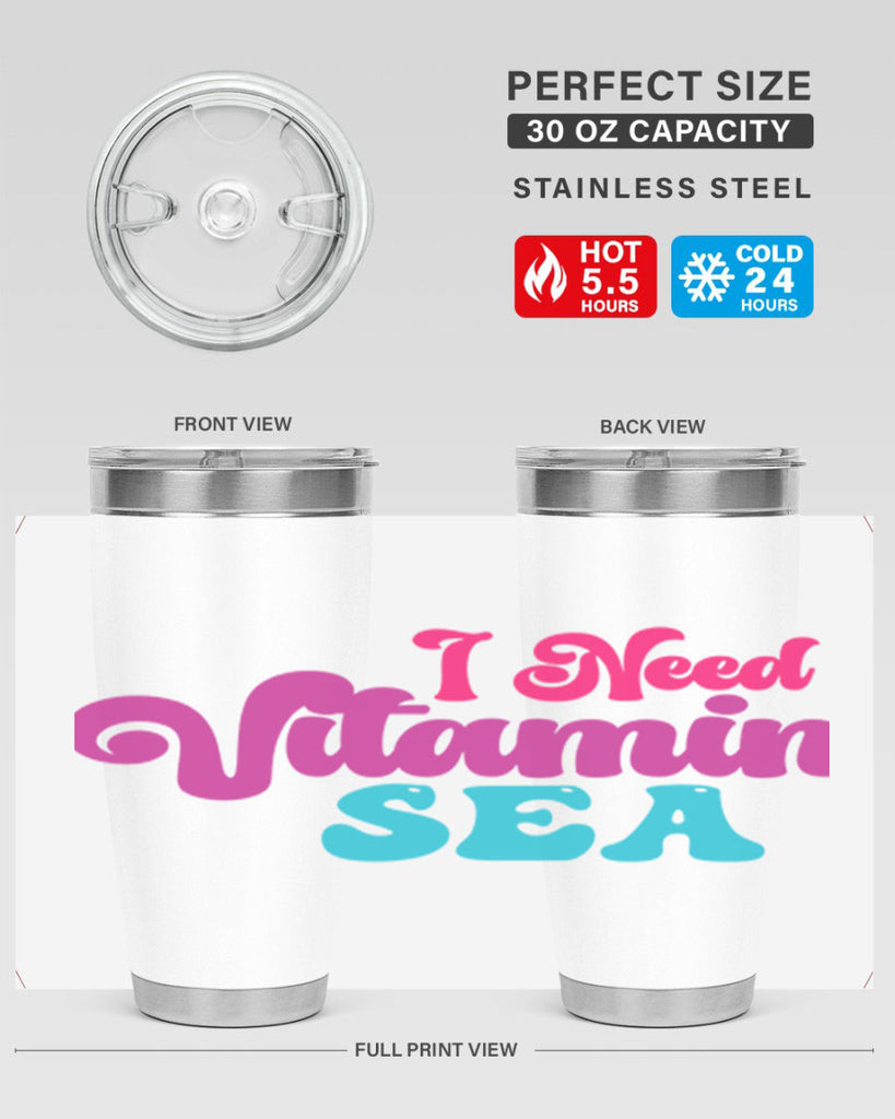 I Need Vitamin Sea 217#- mermaid- Tumbler