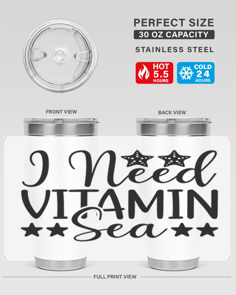 I Need Vitamin Sea 232#- mermaid- Tumbler