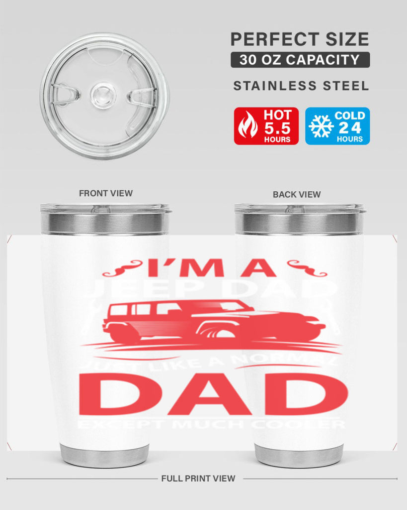 IM AJEEP DAD 51#- dad- Tumbler