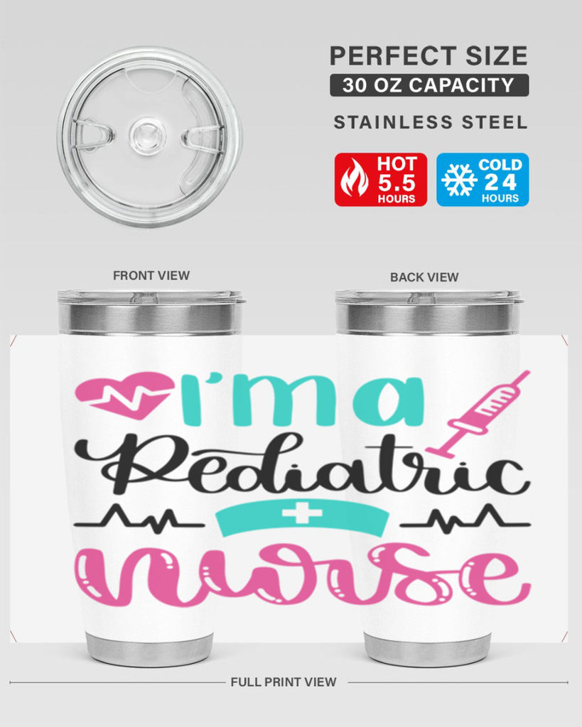 Im A Pediatric Nurse Style Style 155#- nurse- tumbler