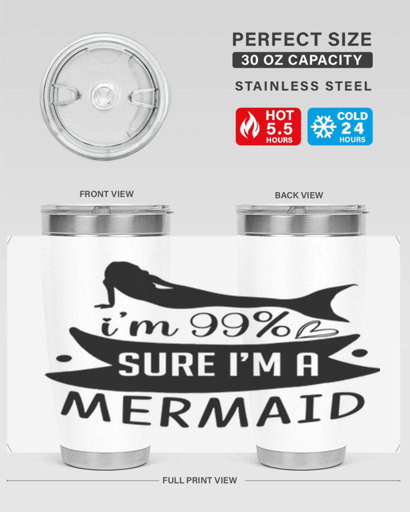 Im sure im a 248#- mermaid- Tumbler