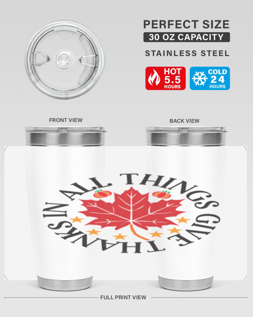 Inallthingsgivethanks 353#- fall- Tumbler
