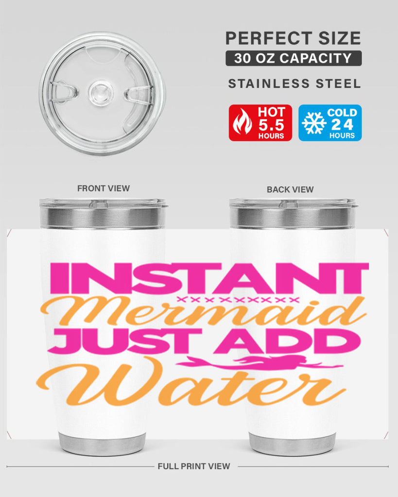 Instant Mermaid Just Add Water 267#- mermaid- Tumbler