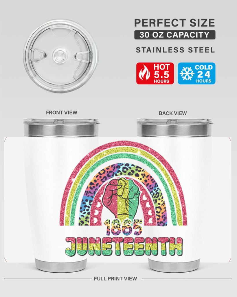 Juneteenth 1865 Rainbow 19#- Juneteenth- tumbler