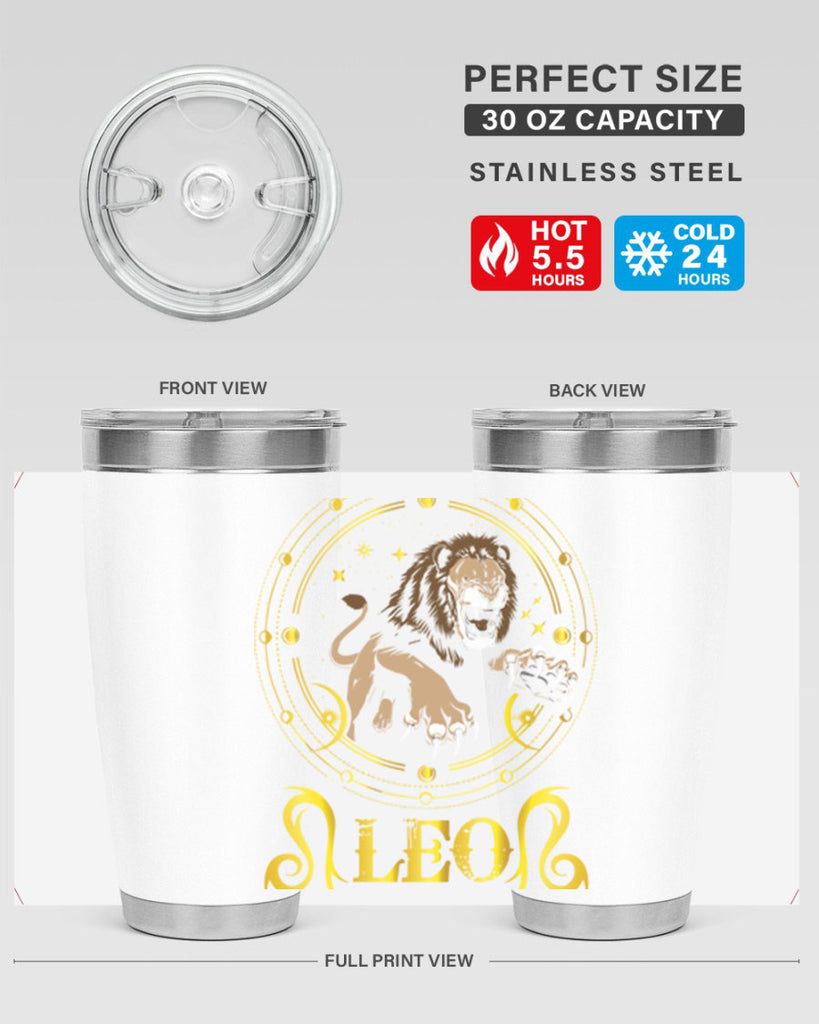 Leo 297#- zodiac- Tumbler