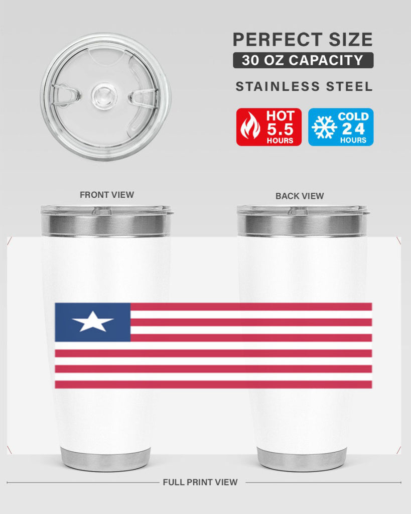 Liberia 101#- world flags- Tumbler