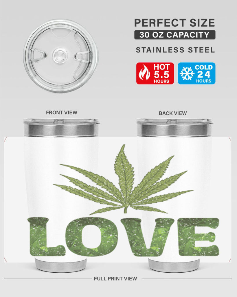 Love Sublimation 192#- marijuana- Tumbler