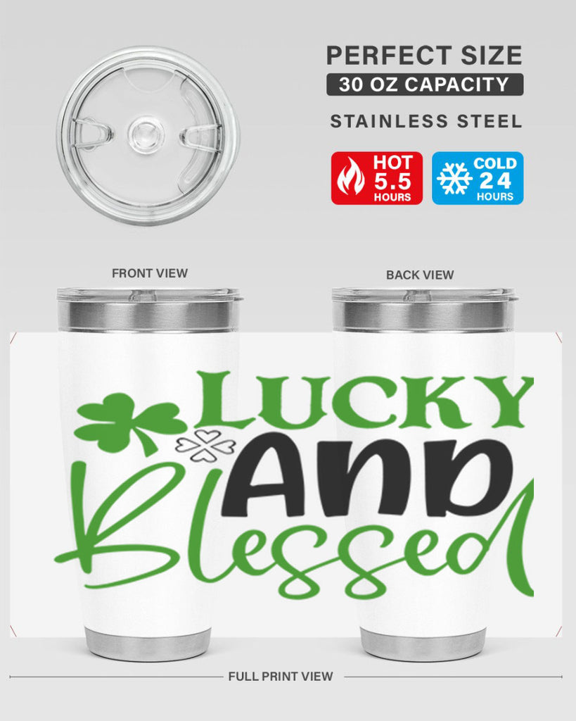 Lucky And Blessed Style 151#- St Patricks Day- Tumbler