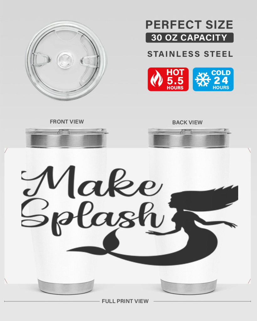 Make splash 316#- mermaid- Tumbler