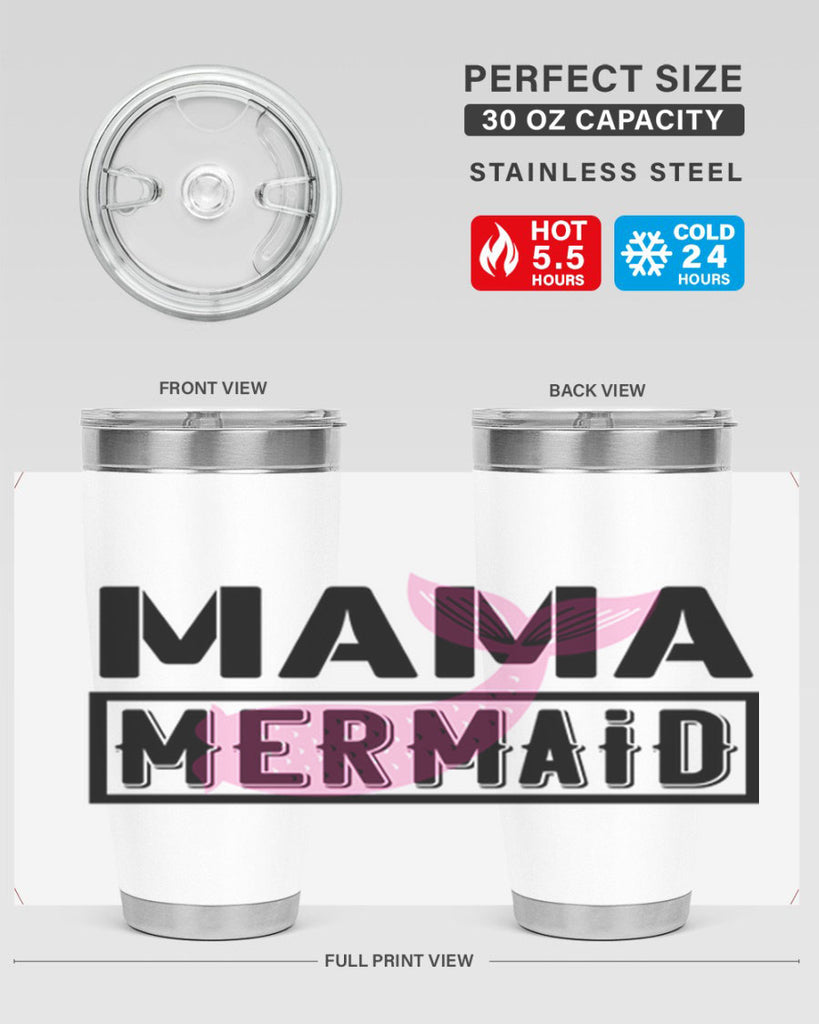 Mama mermaid 317#- mermaid- Tumbler