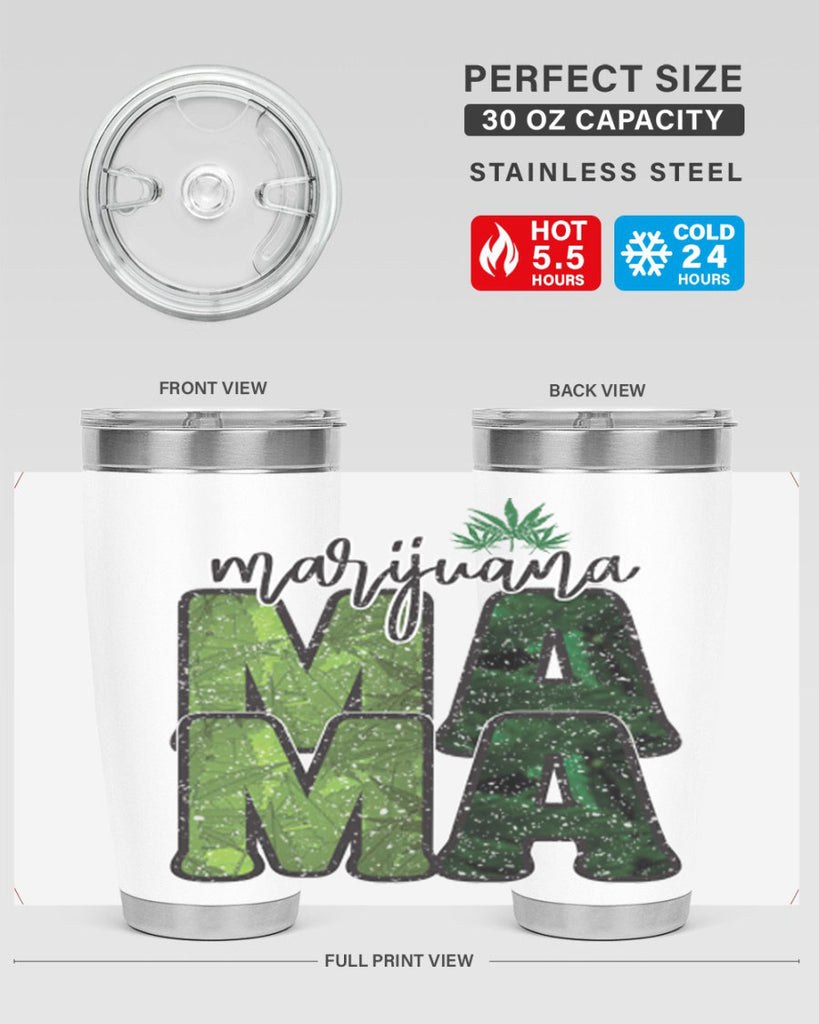 Marijuana Mama Sublimation 205#- marijuana- Tumbler