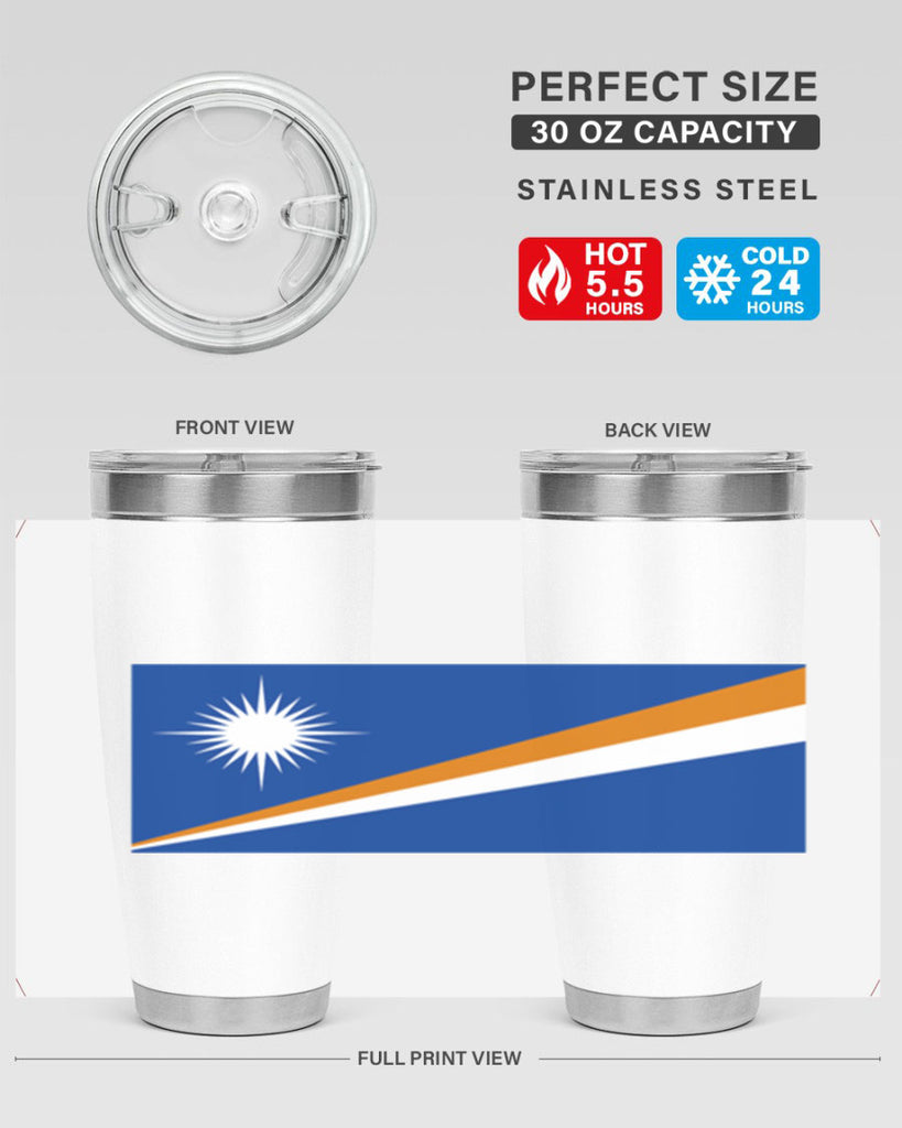 Marshall Islands 90#- world flags- Tumbler