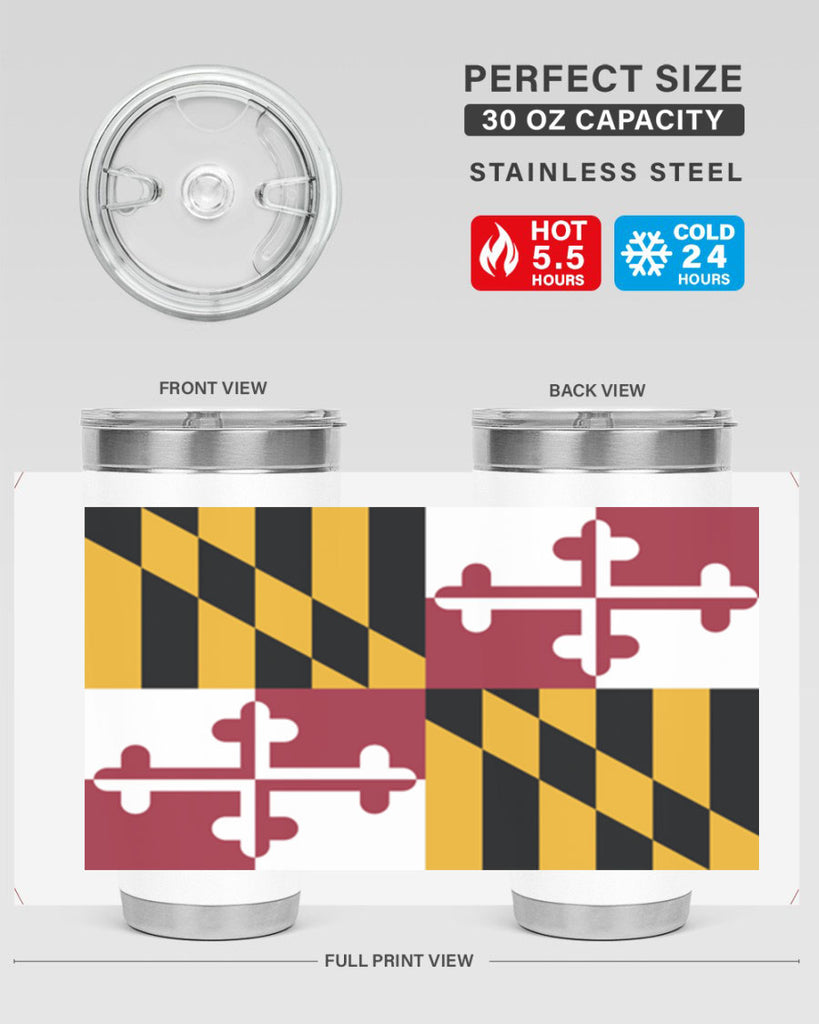 Maryland 32#- Us Flags- Tumbler