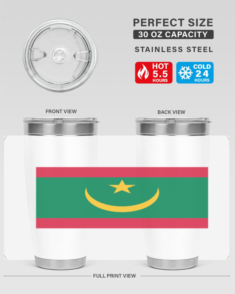 Mauritania 89#- world flags- Tumbler