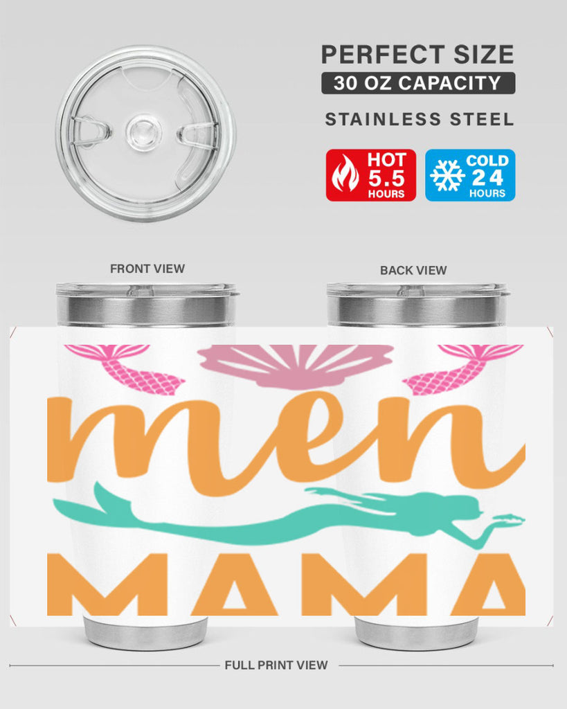 Men Mama Design 318#- mermaid- Tumbler