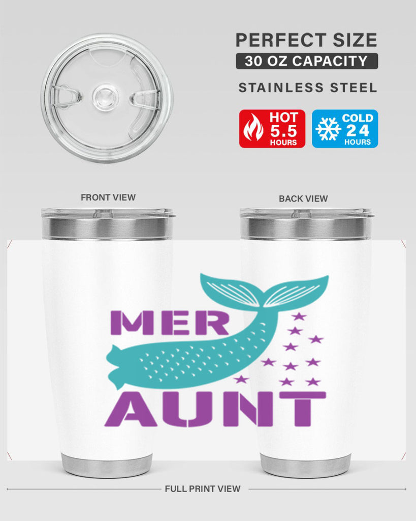 Mer Aunt 319#- mermaid- Tumbler