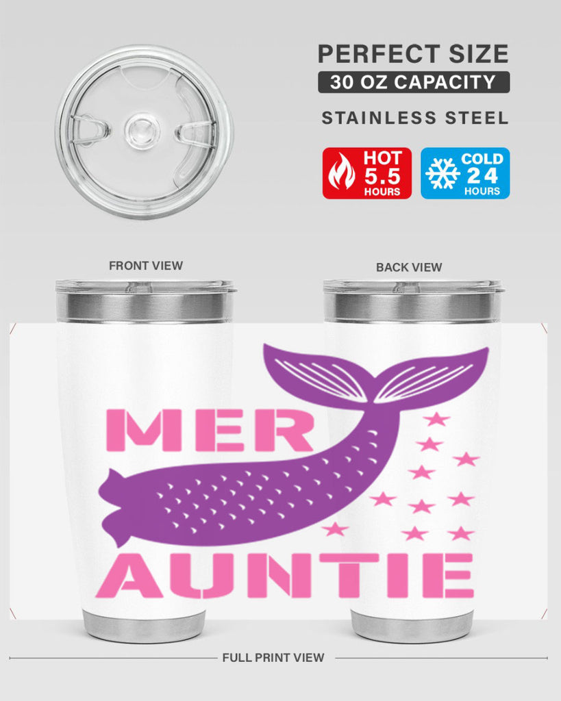 Mer Auntie 320#- mermaid- Tumbler