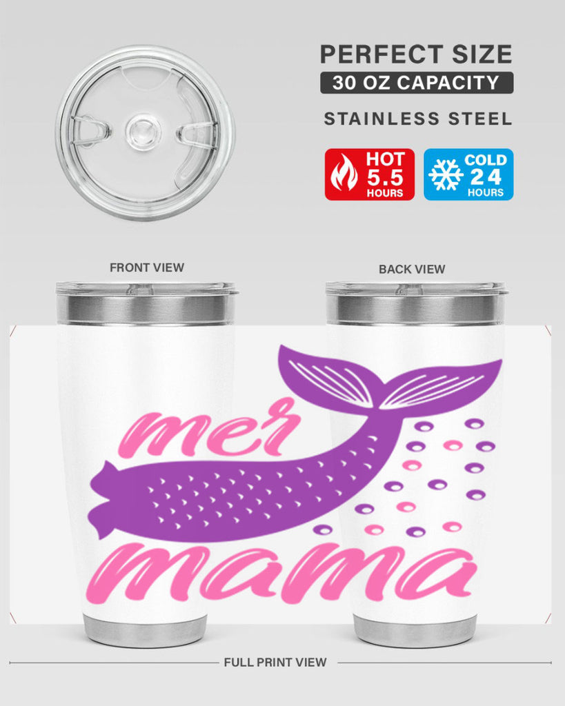 Mer Mama 335#- mermaid- Tumbler