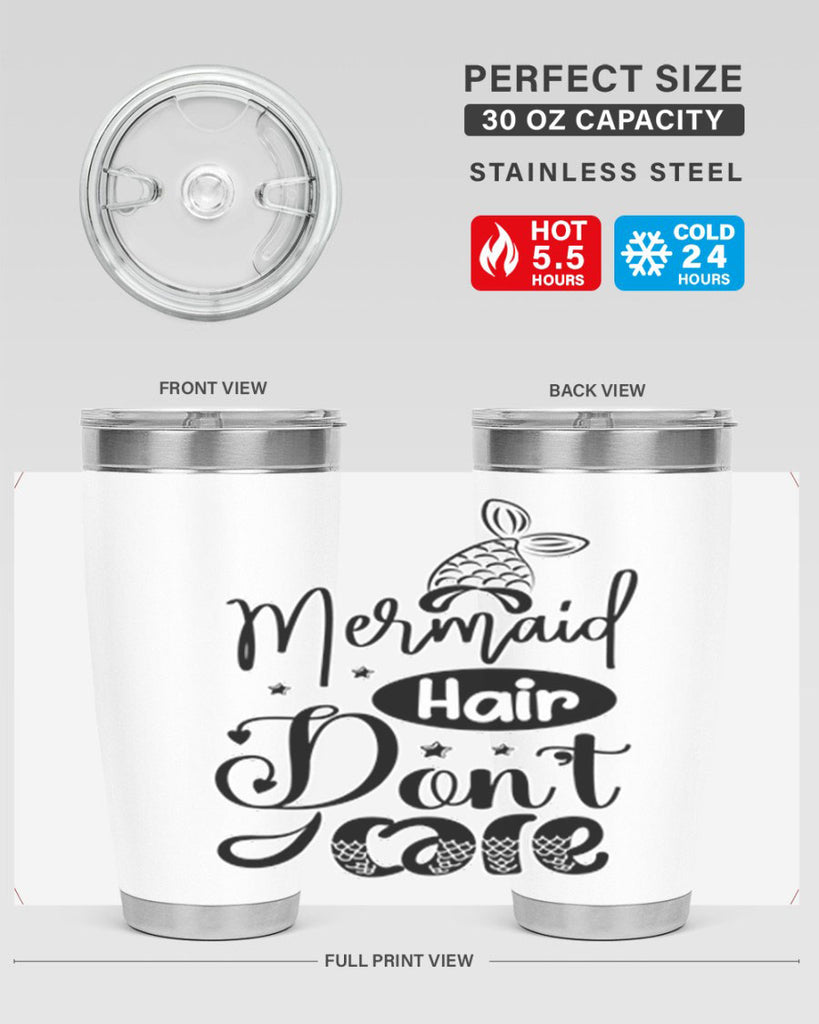 Mermaid Hair Dont Care 407#- mermaid- Tumbler