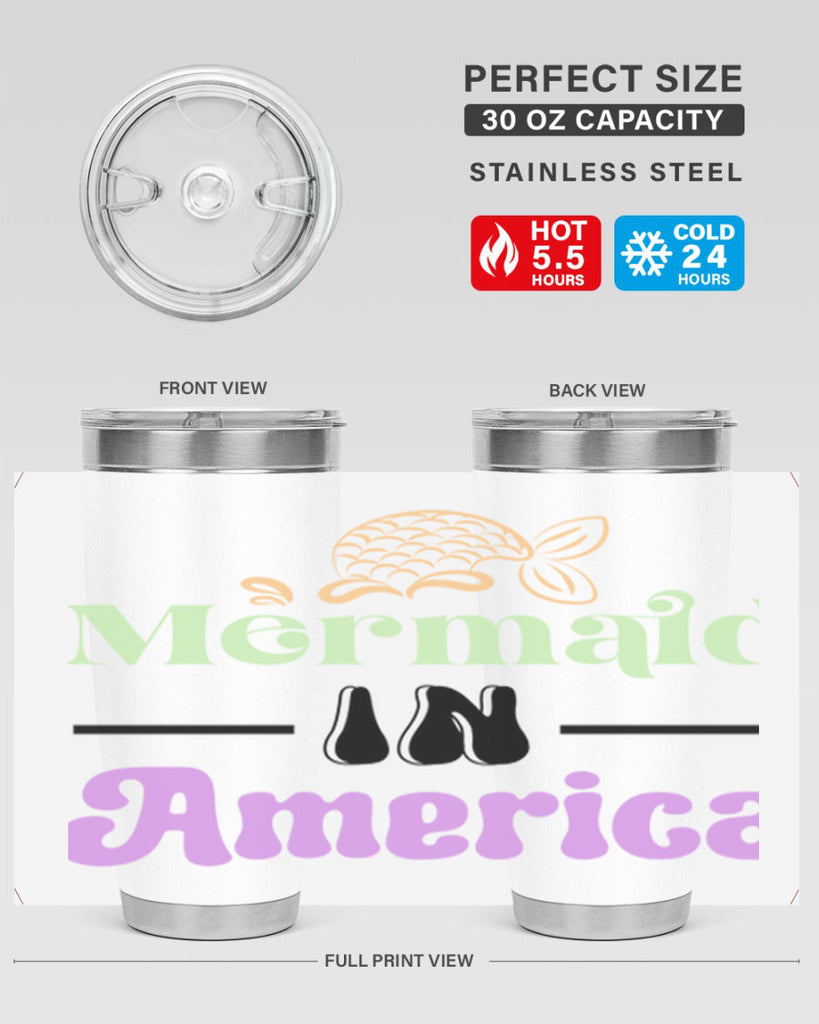 Mermaid In America 420#- mermaid- Tumbler