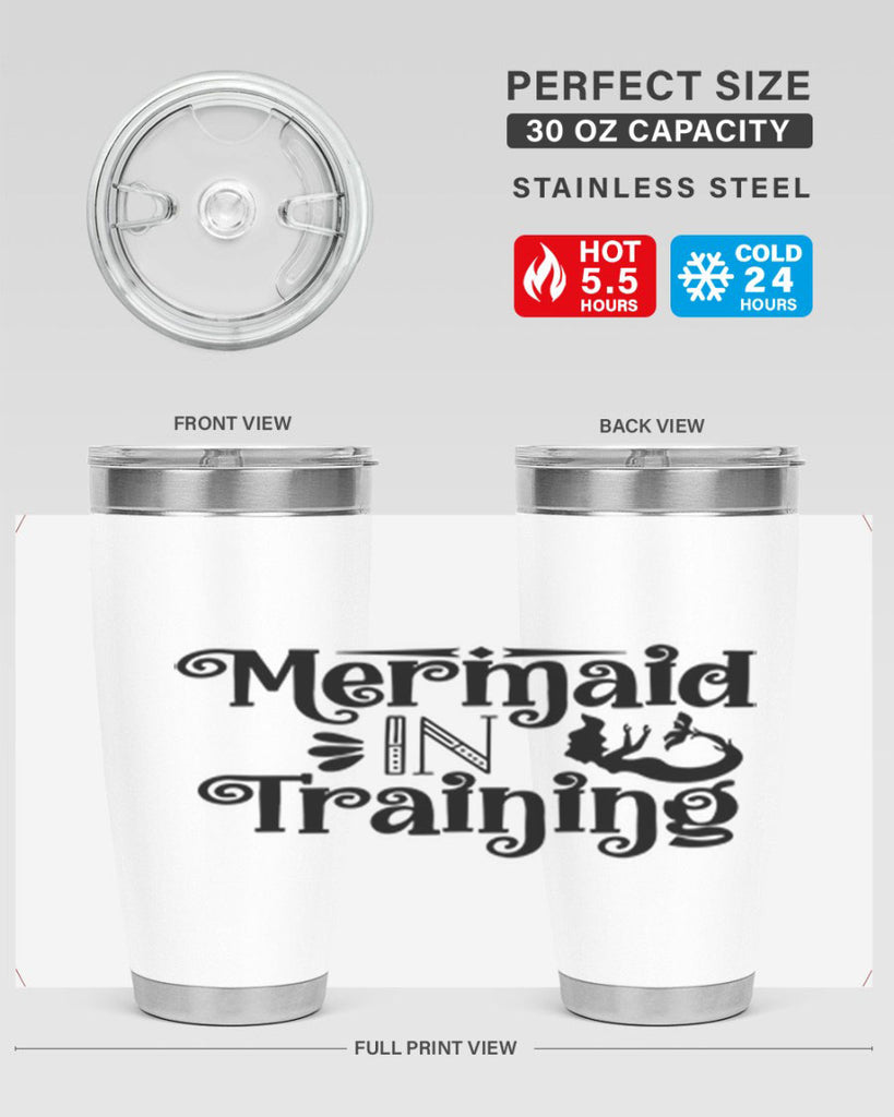 Mermaid In Training 364#- mermaid- Tumbler