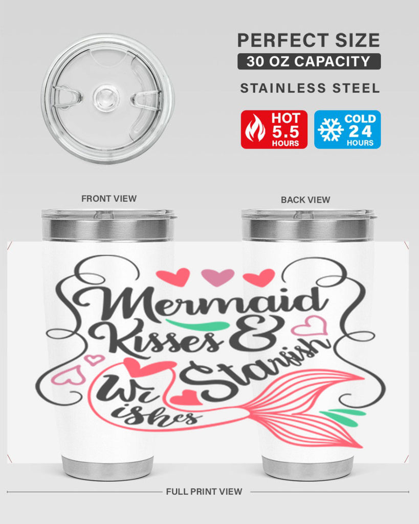 Mermaid Kisses Starfish Wishes 368#- mermaid- Tumbler