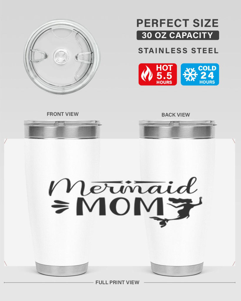 Mermaid Mom 372#- mermaid- Tumbler