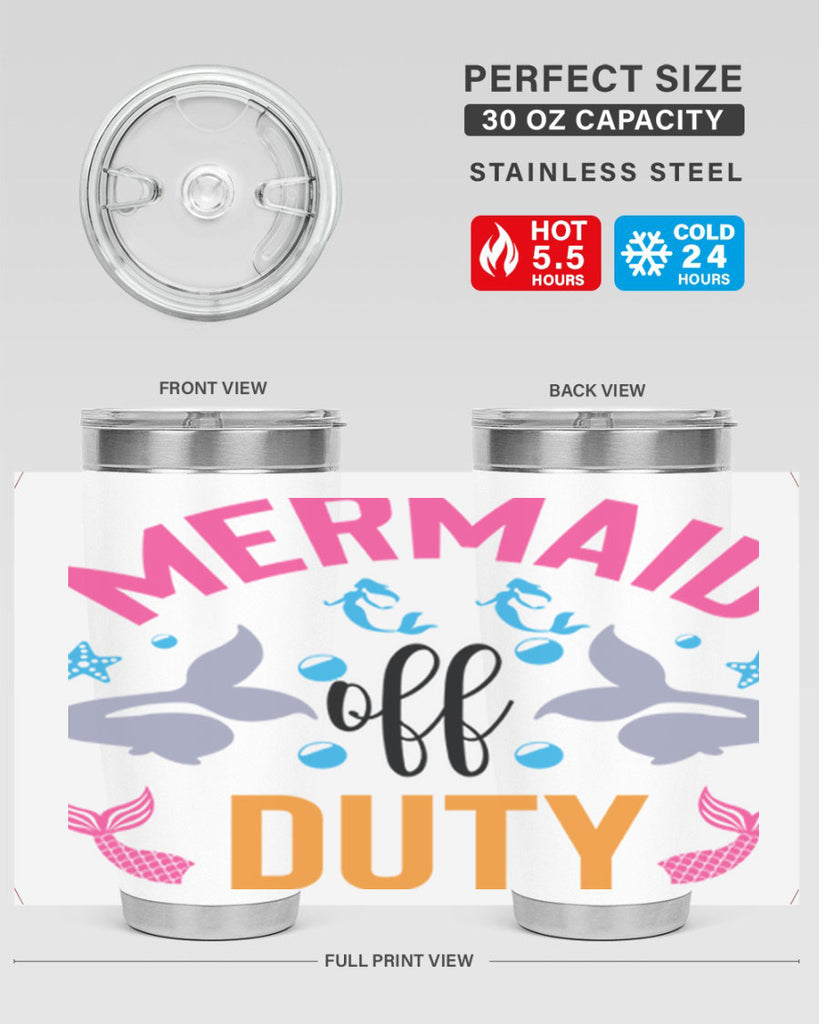 Mermaid Off Duty Design 438#- mermaid- Tumbler