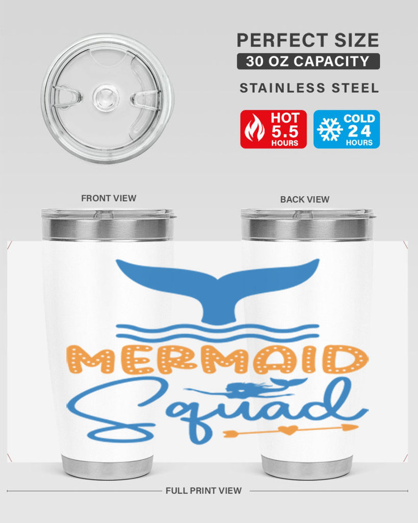 Mermaid Squad 378#- mermaid- Tumbler