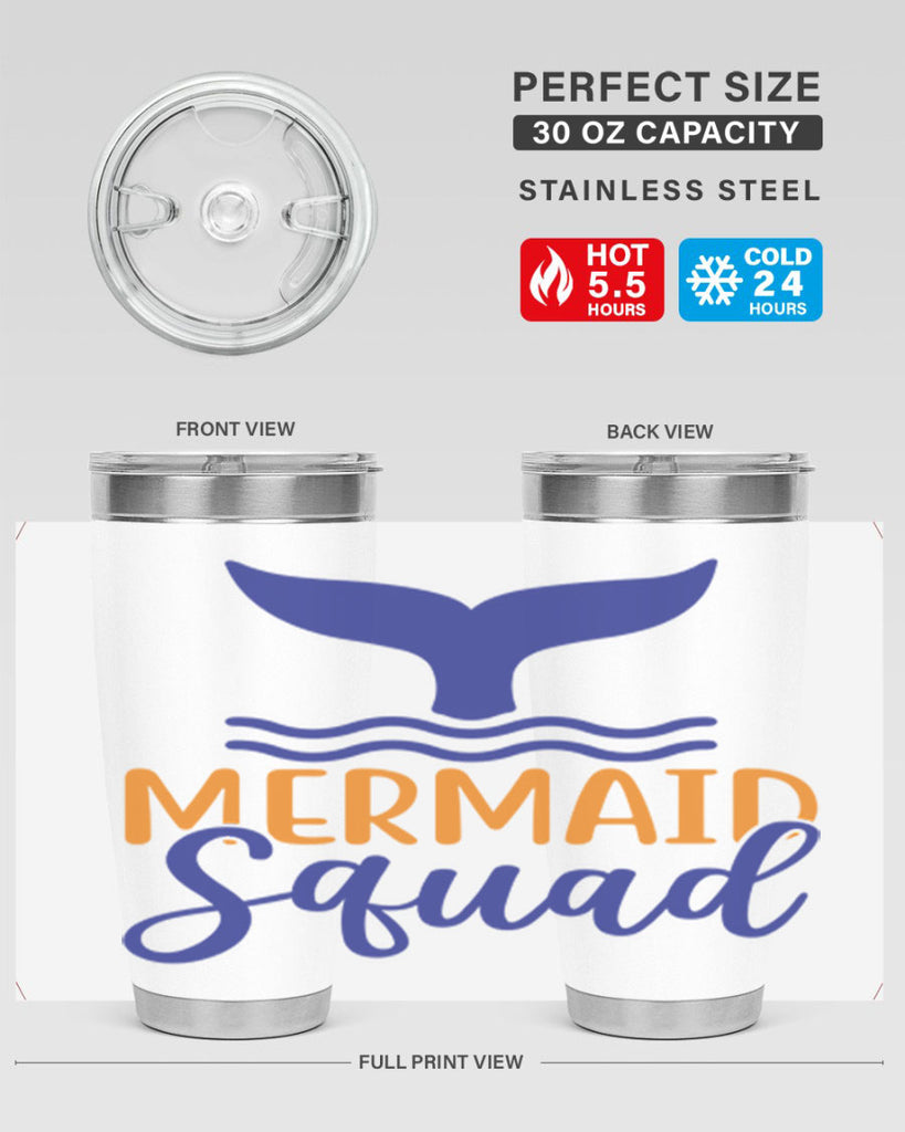 Mermaid Squad 379#- mermaid- Tumbler