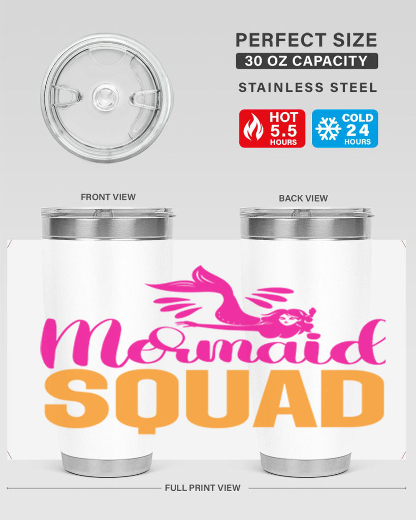 Mermaid Squad 381#- mermaid- Tumbler