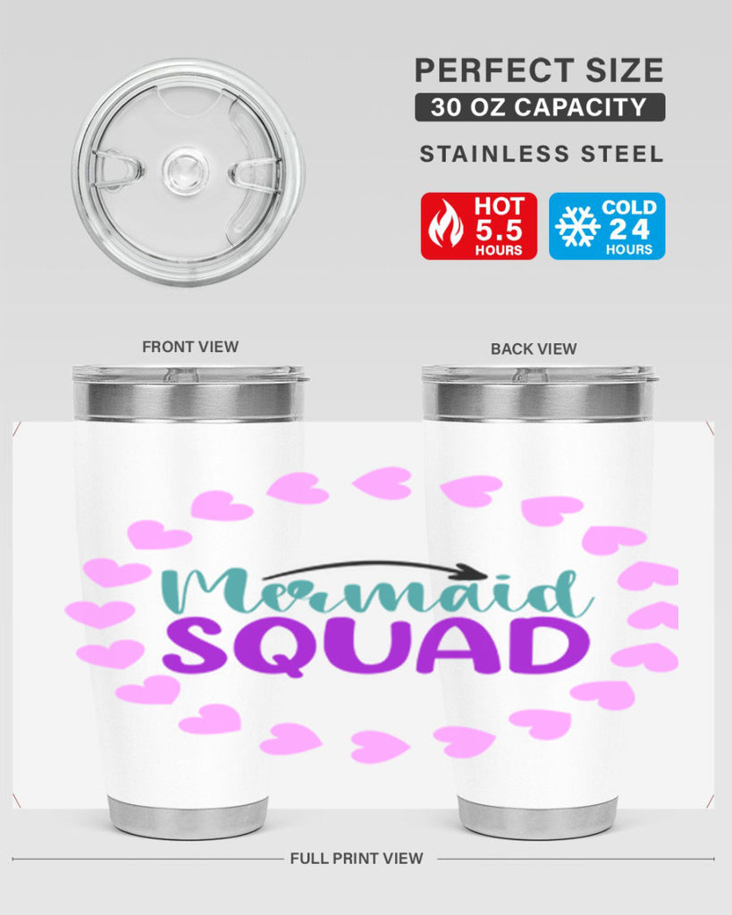 Mermaid Squad 382#- mermaid- Tumbler