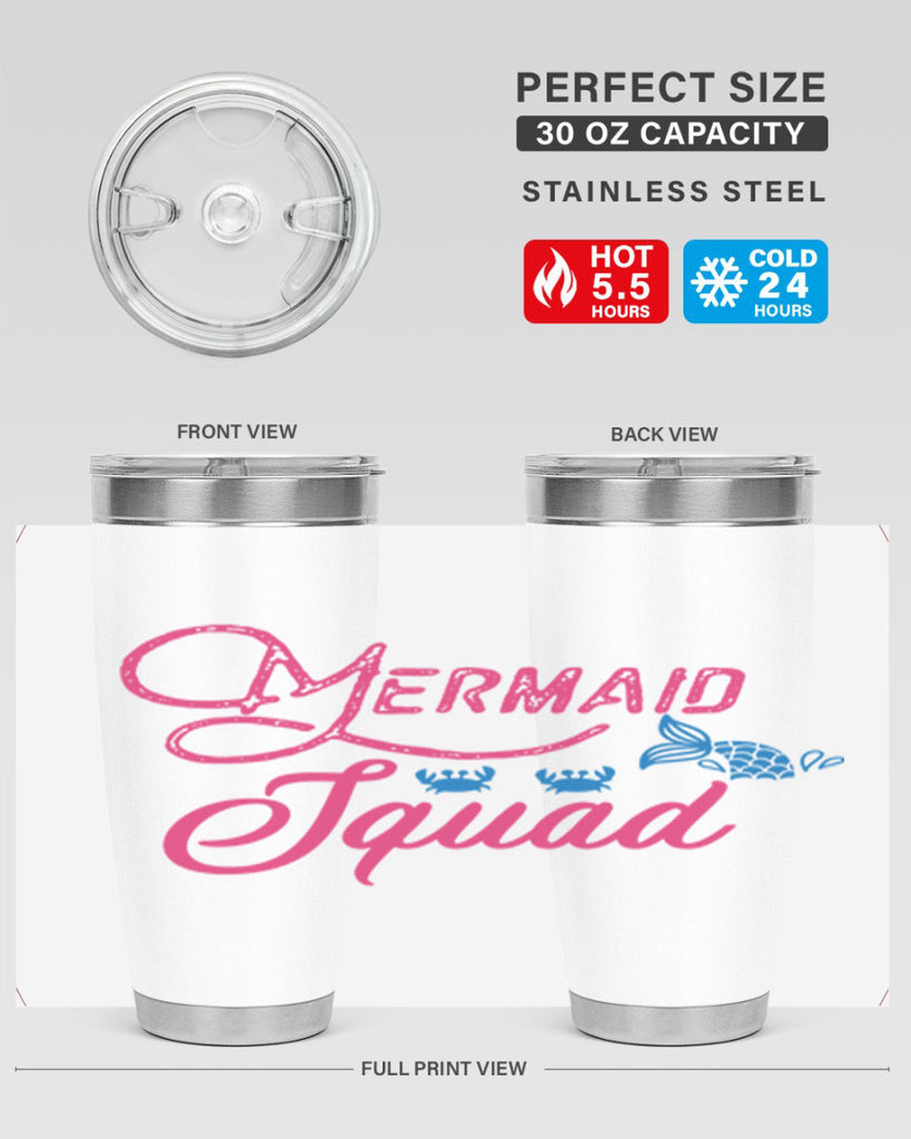 Mermaid Squad 383#- mermaid- Tumbler