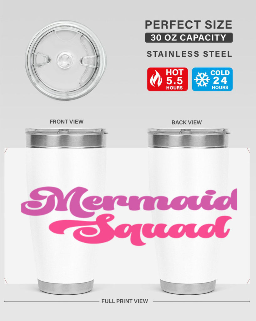 Mermaid Squad 384#- mermaid- Tumbler