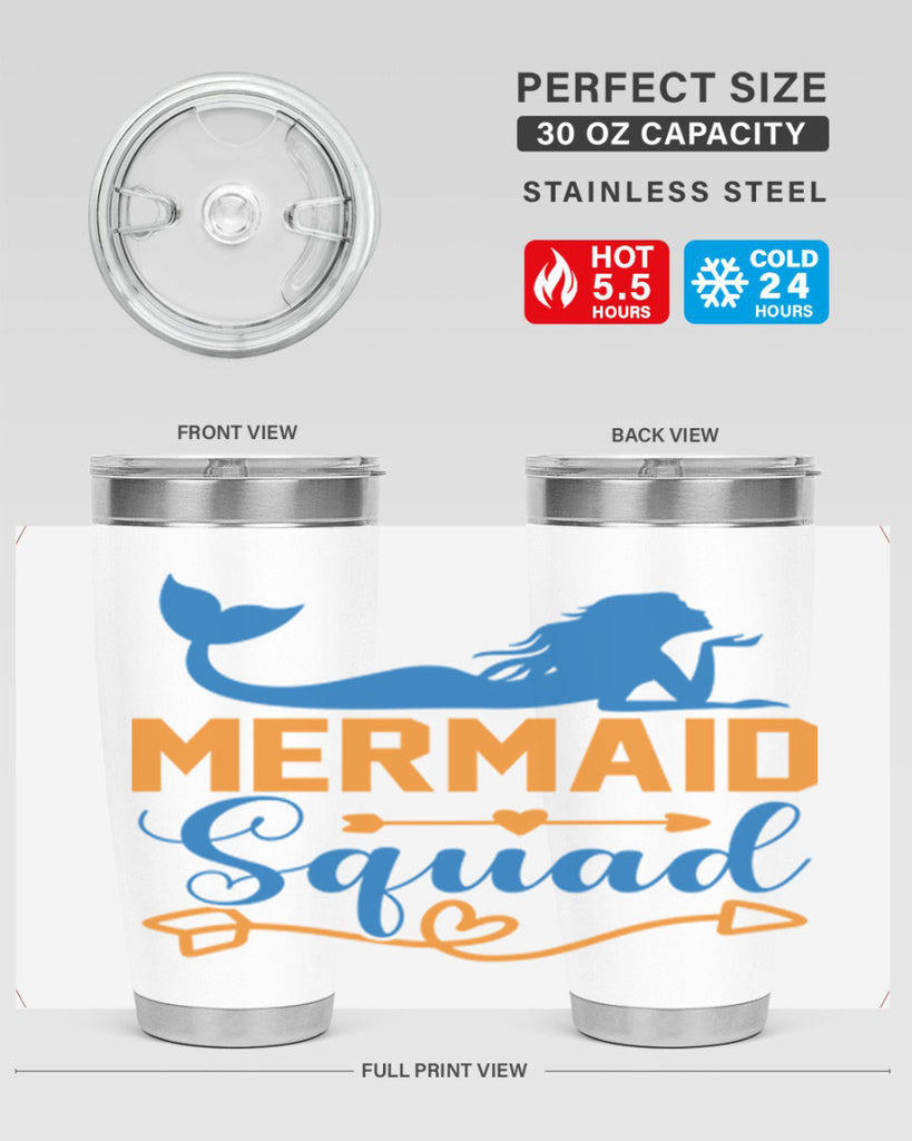 Mermaid Squad 385#- mermaid- Tumbler