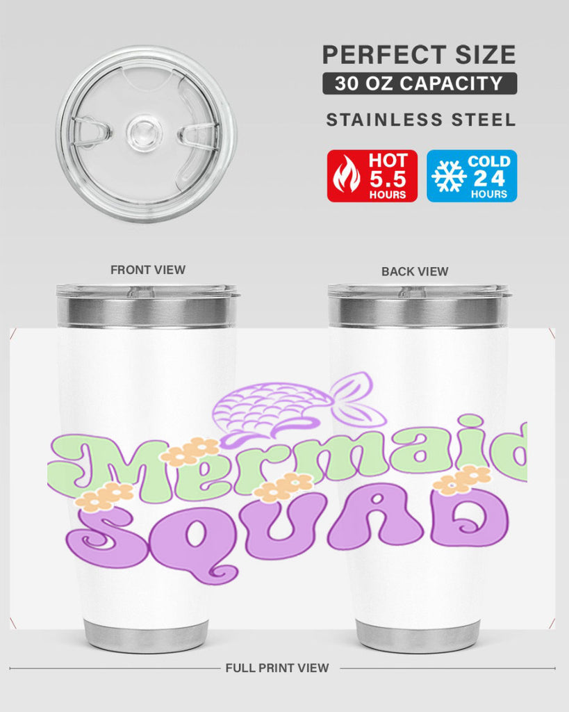 Mermaid Squad 445#- mermaid- Tumbler