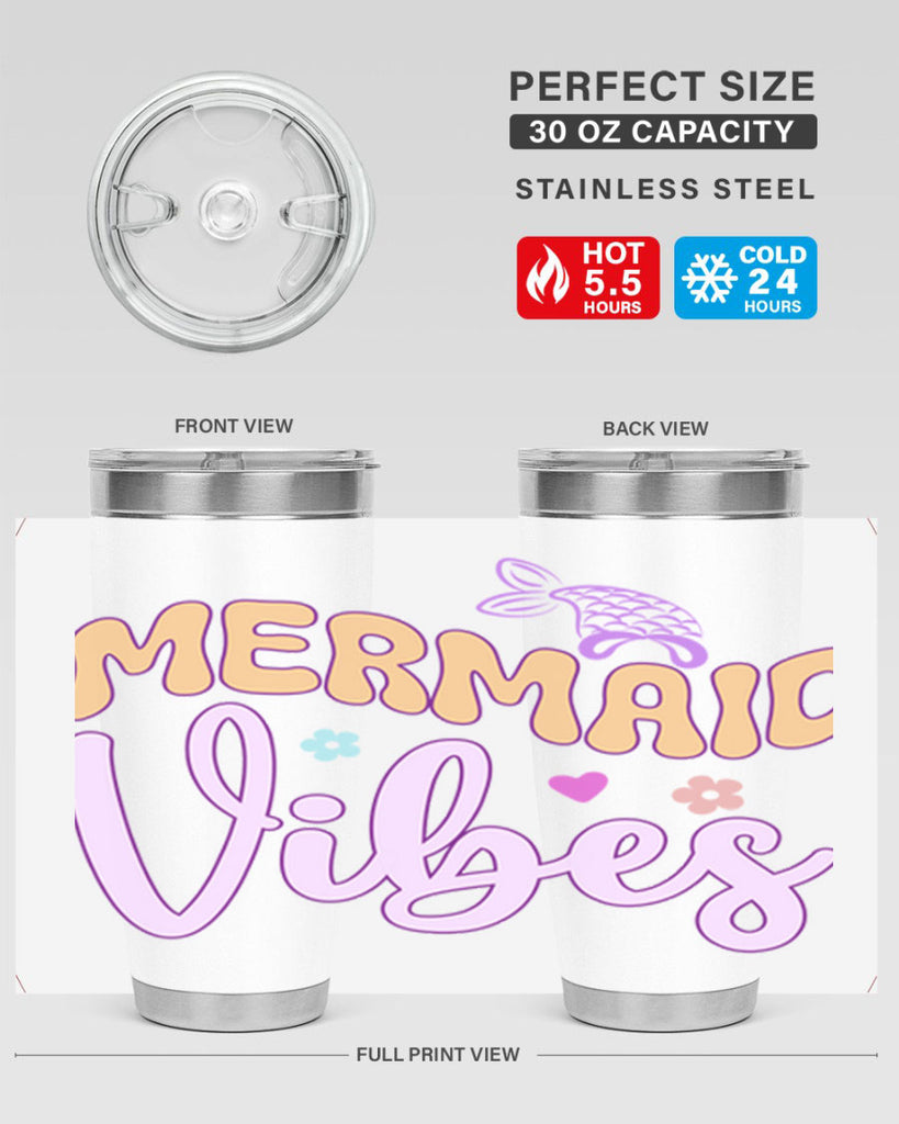 Mermaid Vibes 460#- mermaid- Tumbler