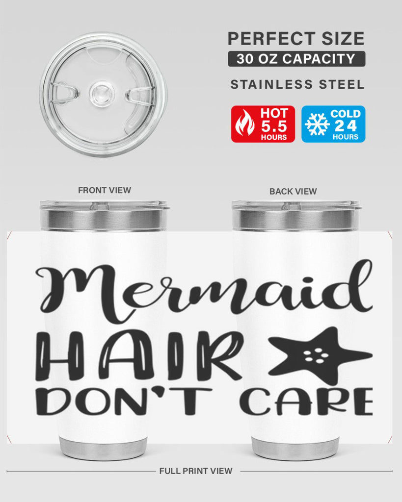 Mermaid hair dont care 411#- mermaid- Tumbler