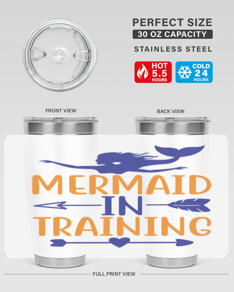 Mermaid in Training 360#- mermaid- Tumbler