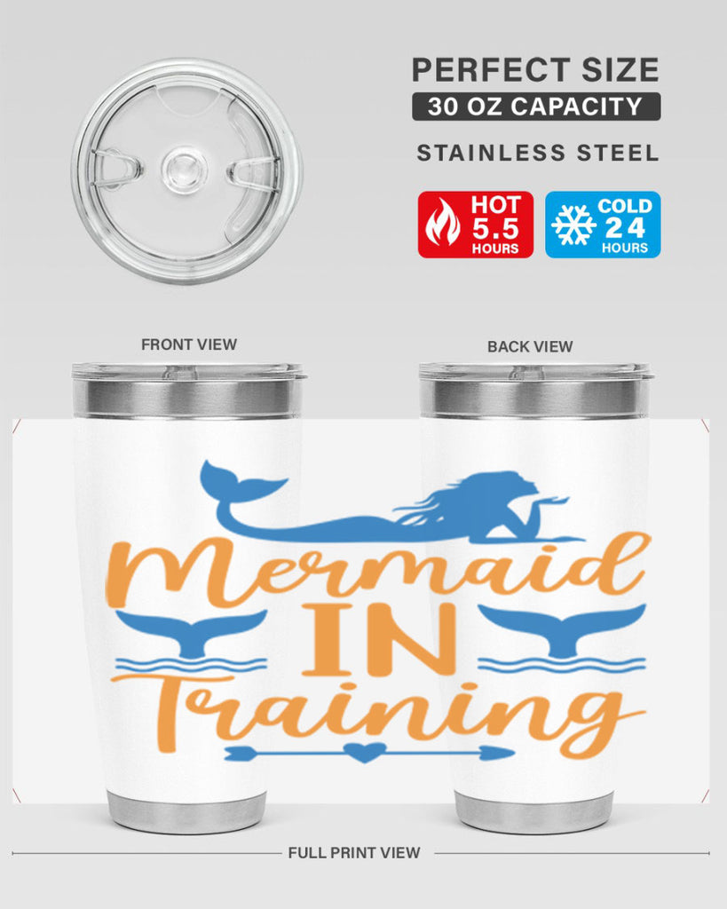 Mermaid in Training 367#- mermaid- Tumbler