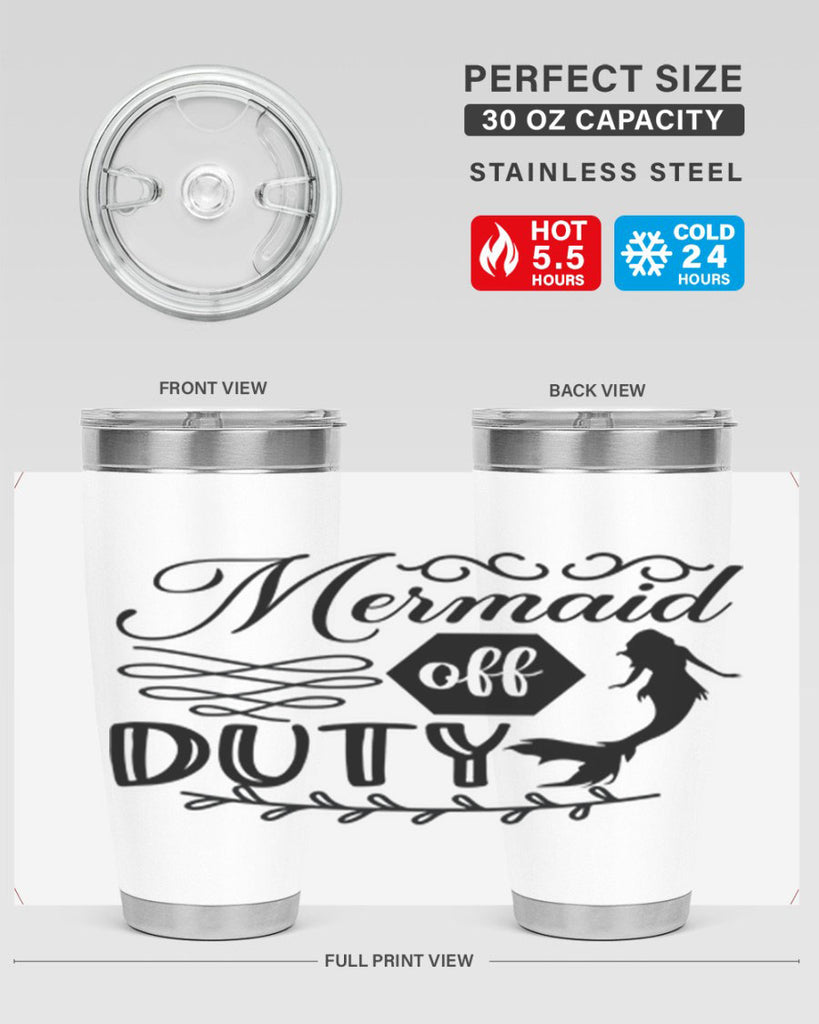 Mermaid off duty 432#- mermaid- Tumbler