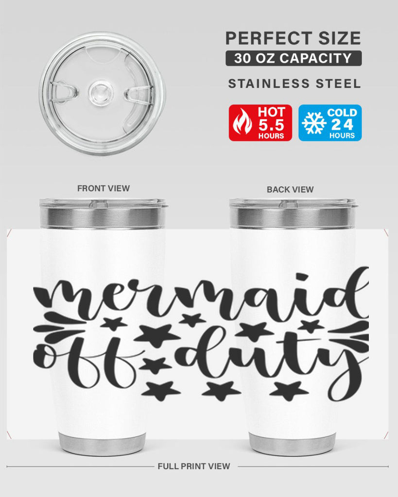 Mermaid off duty 436#- mermaid- Tumbler