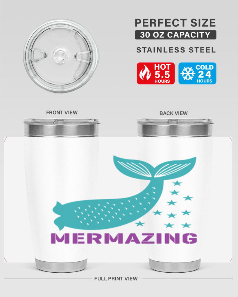 Mermazing 502#- mermaid- Tumbler