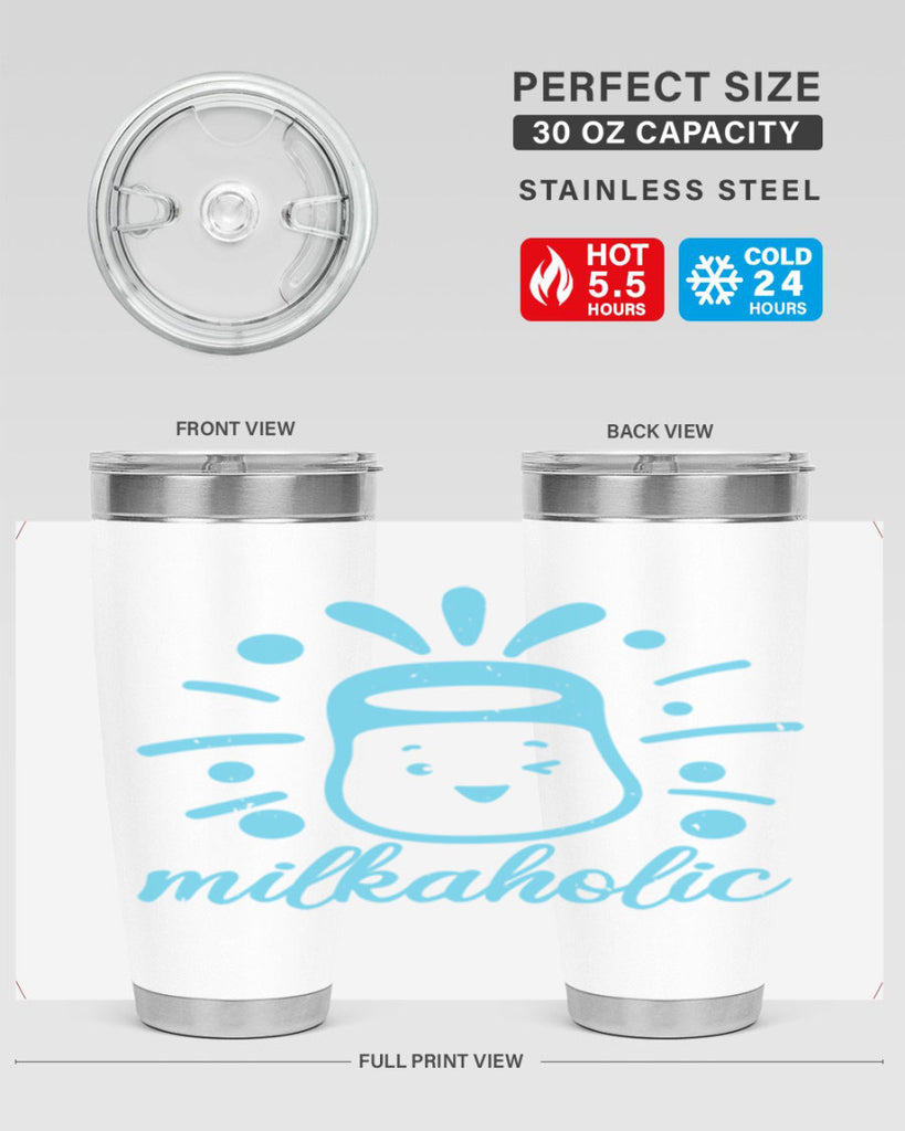 Milkaholic Style 29#- baby shower- tumbler