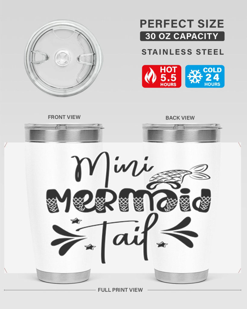 Mini Mermaid Tail 513#- mermaid- Tumbler