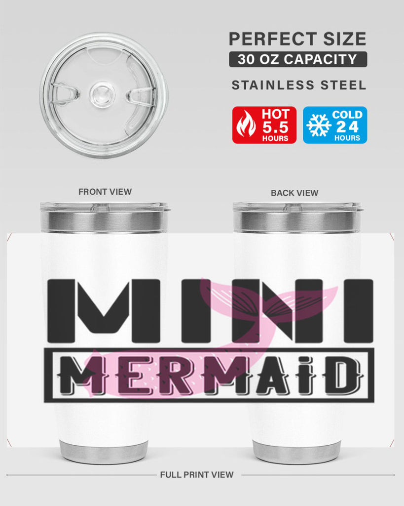 Mini mermaid 504#- mermaid- Tumbler