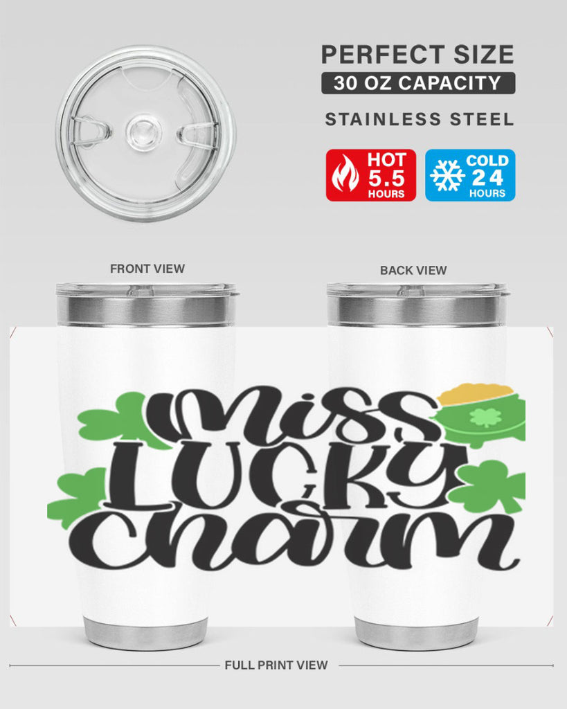 Miss Lucky Charm Style 48#- St Patricks Day- Tumbler